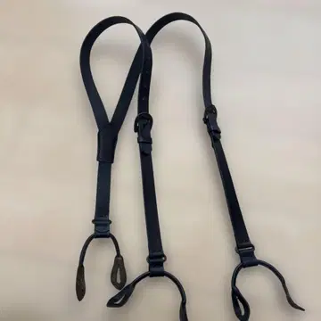 가죽 블랙 서스펜더