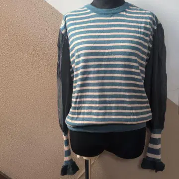 TSUMORI CHISATO 스트라이프 긴팔 니트