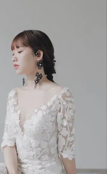SWEET RIBBON 꽃 모티브 헤어 액세서리