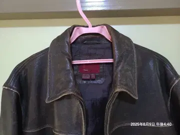 ZARA 다크 브라운 가죽 자켓