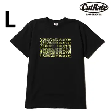 CutRate SPIRAL T-SHIRT 블랙 셔츠