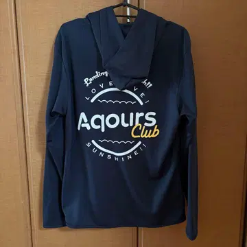 러브 라이브 선샤인 Aqours CLUB 공식 후드티 네이비 M