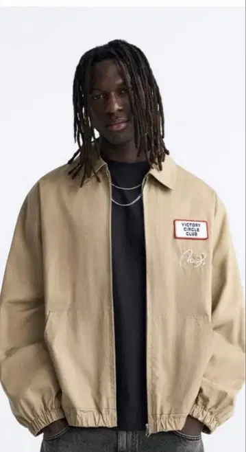 ZARA 자수 패치 자켓 L