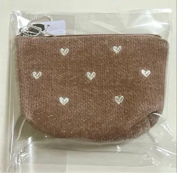 러브리 바이 페이러 새상품 러브리 하트 파우치 S 베이지 [ 완판템 ]
