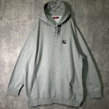 레어 HELLRAZOR 양면 자수 후드티 그레이 XXL 일본제