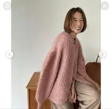 CLANE 모헤어 샤기 가디건