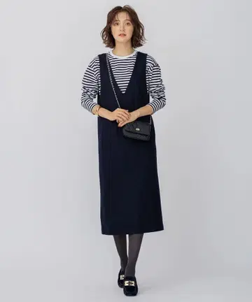 23구 울 압축 스무스 V넥 원피스 38호