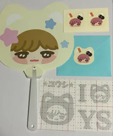 NCT WISH 반사 스티커 응원봉 스티커 유우시 다님