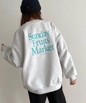 CANAL JEAN Sunday Fruits Market 기모 트레이닝복