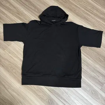 [미사용품] PLST(플라스테) 블랙 XL 반팔 후드티