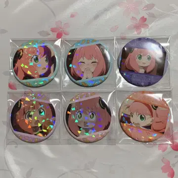 스파이 패밀리 아냐 홀로그램 캔뱃지 6세트