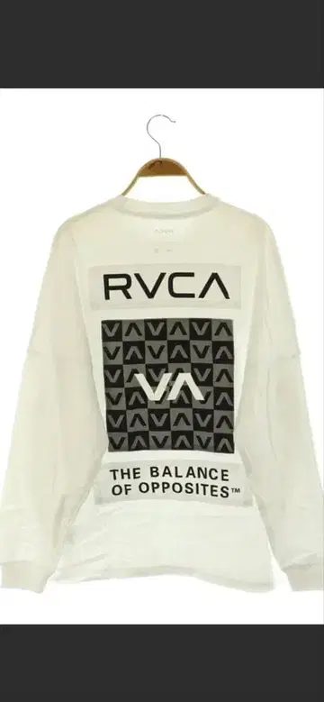 새상품, 미사용, 택 포함 RVCA 그래픽 프린트 긴팔 티셔츠