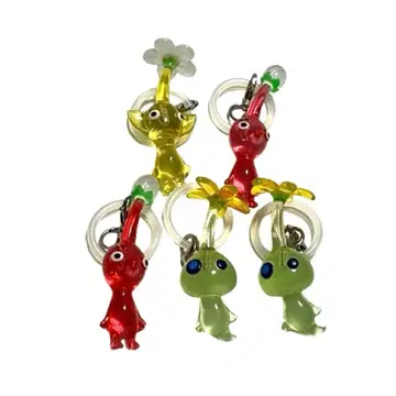 [ 미사용 ] 피크민 메지루시 액세서리 노랑 빨간색 빛 5개 세트