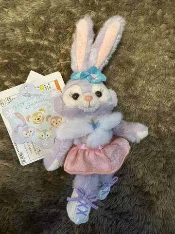 토끼 봉제 인형 (보라색 핑크)