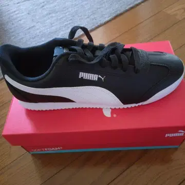Puma Turino FSL 블랙 화이트 스니커즈 US9