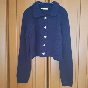 ZARA 네이비 니트 가디건