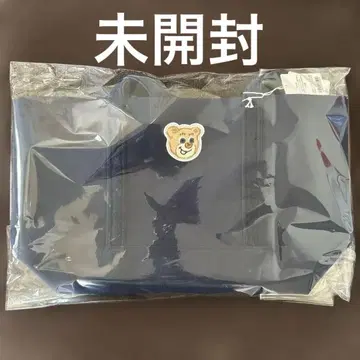 올드 테디 와펜 토트백(대) 네이비 새상품 미사용 택 포함