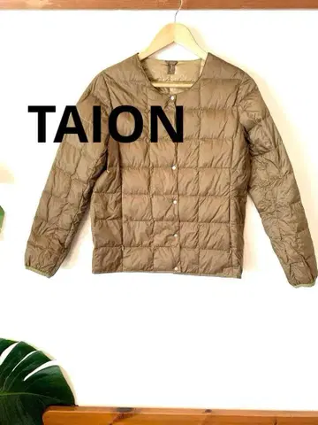TAION 카키 브라운 다운 자켓 L