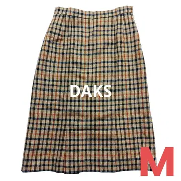 닥스 울 스커트 무릎 아래 기장 체크 가을/겨울 고급 비즈니스 깔끔한