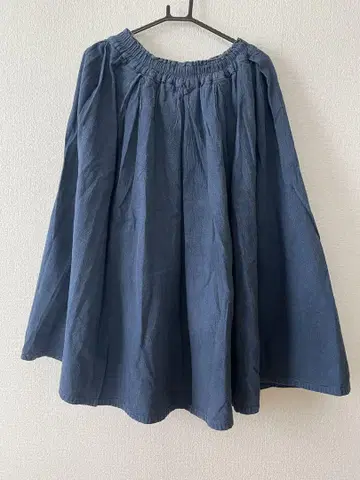 젠 선생님의 일상복 스커트 두꺼운 원단 네이비