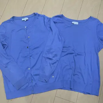 MACKINTOSH 퍼플 가디건 티셔츠 세트 40