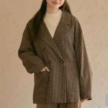 시마무라 choco 체크 자켓 S 사이즈