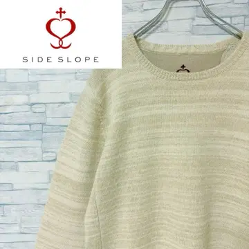 [ 레어 ] SIDE SLOPE 사이드 슬로프 알파카 린넨 니트 스웨터