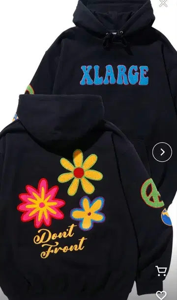 XLARGE 후드티 플라워