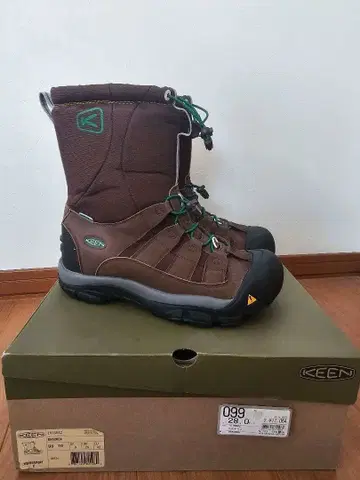KEEN 28cm 거의 새 상품 스노우 부츠 방수 부츠 브라운