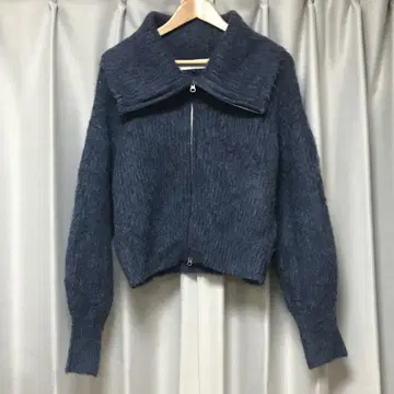 LE CIEL BLEU 샤기 지퍼 가디건