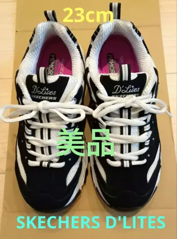 SKECHERS D'LITES Biggest Fan 블랙/화이트