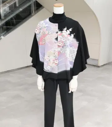 판초 블랙 전통 예복 기모노 겉옷 결혼식