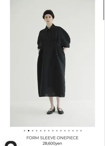 CLANE 폼 슬리브 원피스