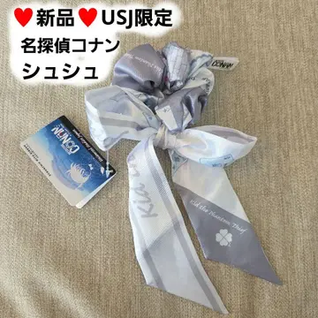 [ 새상품 ] USJ 한정판 명탐정 코난 리본 포함 스크런치 에도가와