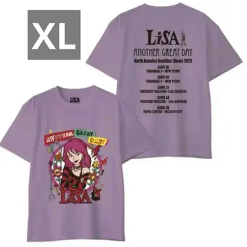 LiSA 미국 투어 T셔츠 XL 사이즈