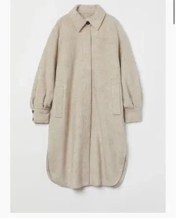 코트 H&M 오버 사이즈 코트 미사용 새상품 배송비 포함 라이트 베이지