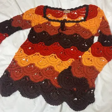 Delaless 크로 셰 뜨개질 긴팔 상의 구제 의류 그런지 니트 스웨터