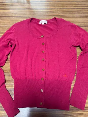 재인하 빨간색 ORB 자수 가디건 [ 빨간색 계열 ]