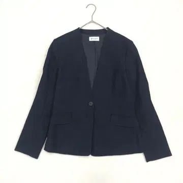 PLST 노카라 자켓 네이비 M