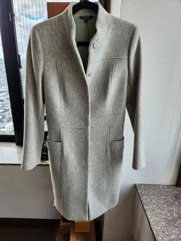 BROOKS BROTHERS 사이즈 6 모/캐시미어 롱 코트