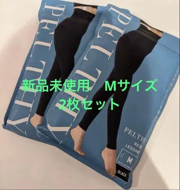 PELTHY 블랙 M 사이즈 스패츠 2개입