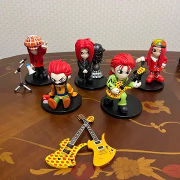 hide 피규어 5체 세트 덤 기타 포함