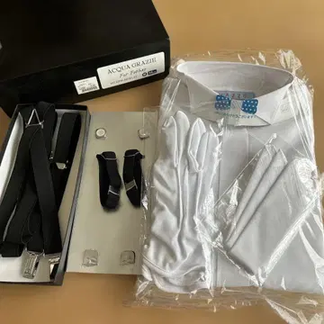 결혼식 턱시도용 MAZZO 셔츠 M 신랑 신부 친가 잡화 6종 세트