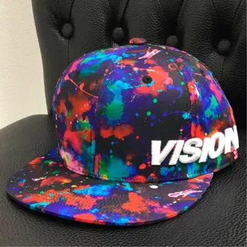 VISION 캡 스플래쉬 컬러풀 올 패턴 비전 모자 스트릿