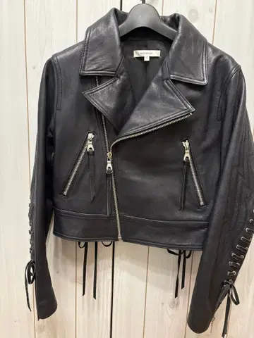 MOUSSY 블랙 라이더 자켓