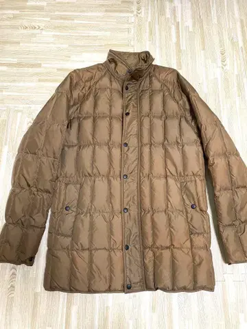 Albert Aspesi 브라운 퀼팅 다운 자켓 S