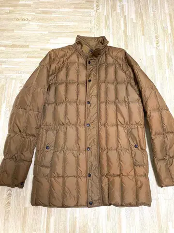 Albert Aspesi 브라운 퀼팅 다운 자켓 S