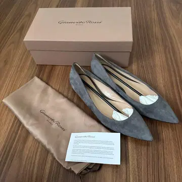 gianvito rossi 그레이 플랫슈즈