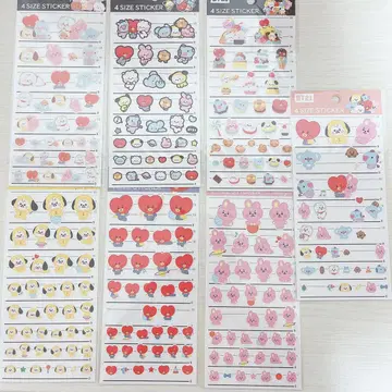 BT21 시트 스티커 세트