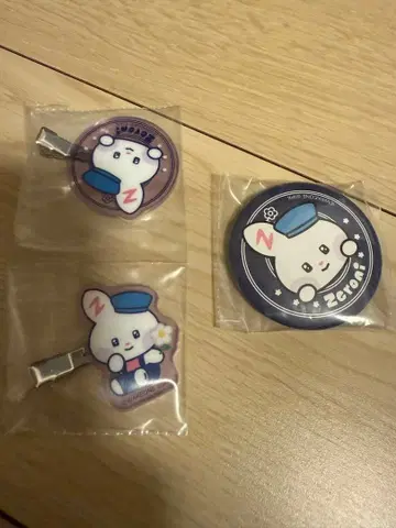 zeroni 제로니 유니니 헤어 클립 캔뱃지 E F상